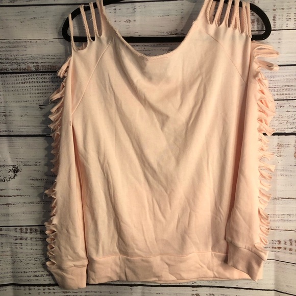 VENUS Pink Sleeveless Cut Out Sweatshirt - Picture 11 of 12